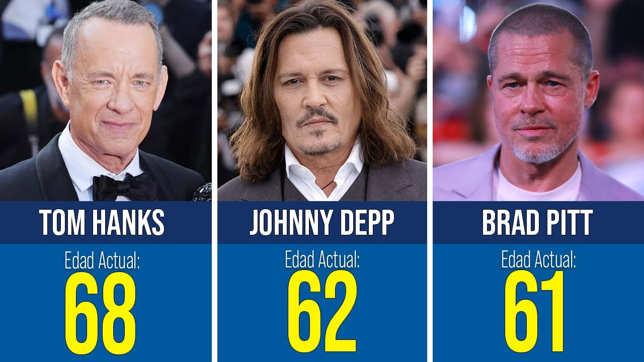 Edad actual de los actores más famosos de Hollywood en 2025