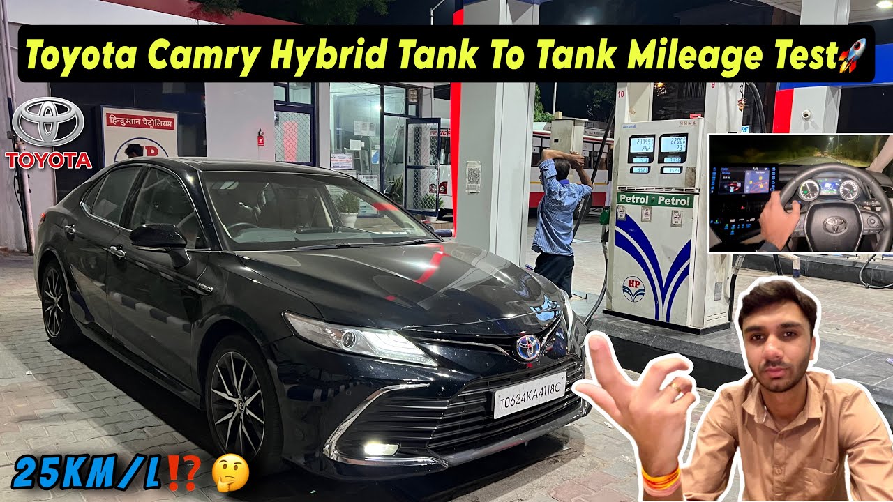 Toyota Camry 2024 Hybrid Mileage Test🔥| Tank to Tank Average Test🔥   #toyota #camry #newcar #mileage