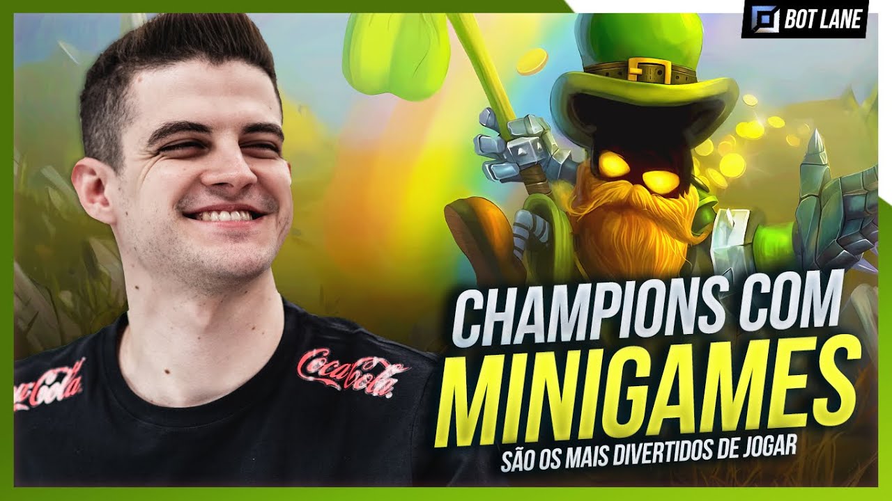 Campeões com MINI-GAMES são os MAIS DIVERTIDOS do LoL! 🔢⬆️