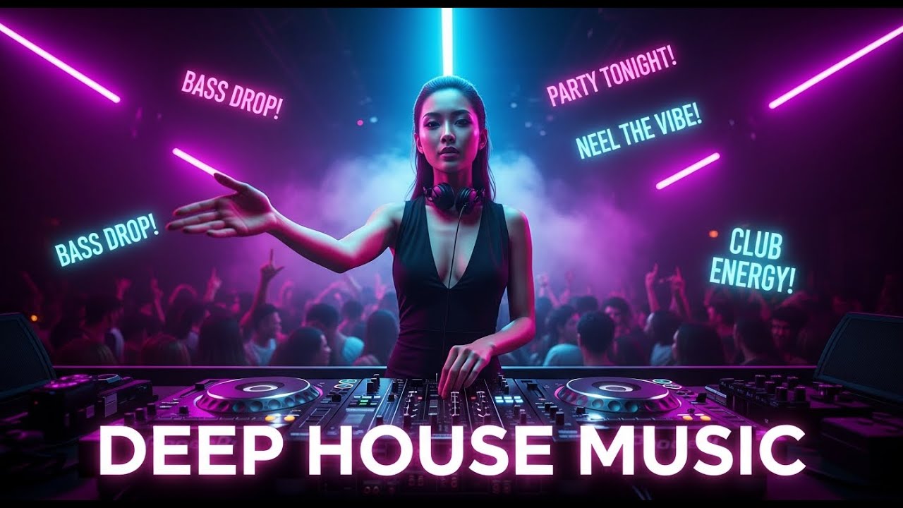 Deep House Music Night Pulse ⚡ Electronic Beats and Club Atmosphere