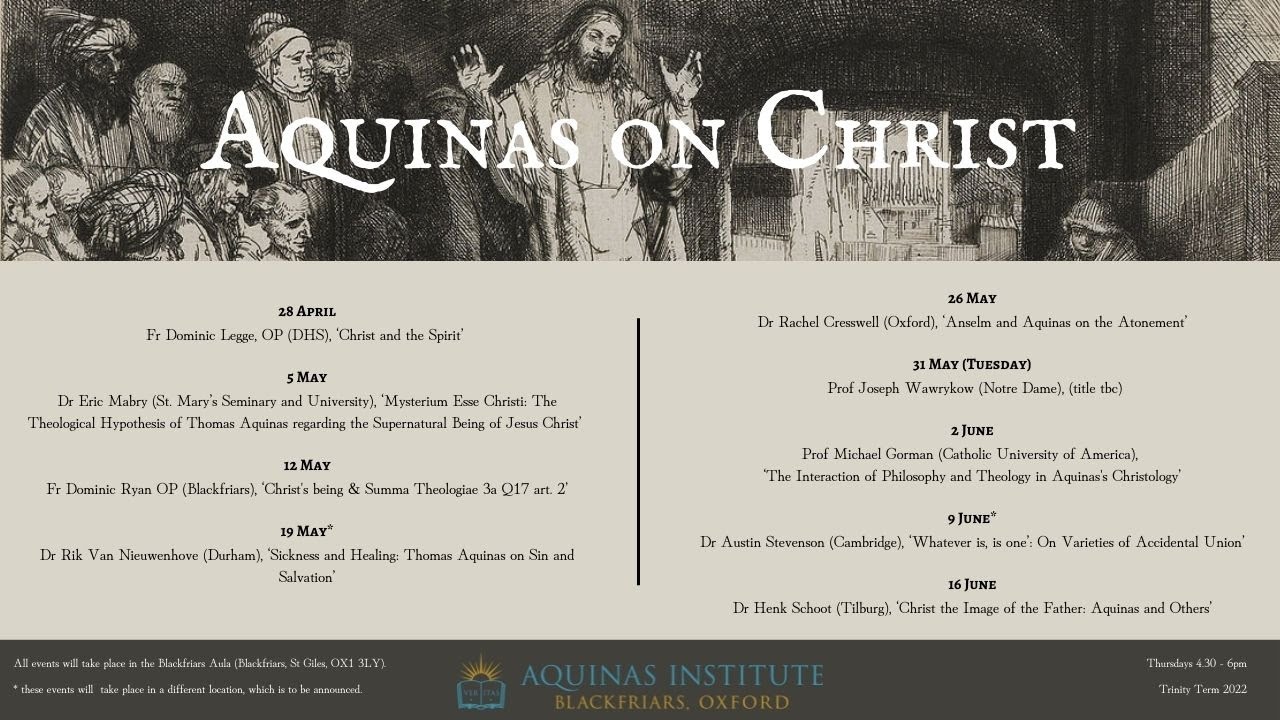Dr Rachel Cresswell - Anselm and Aquinas on the Atonement