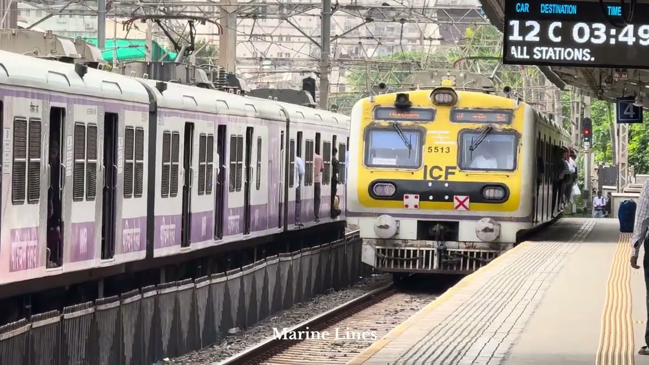 Mumbai Local Trains in Action Marine Lines &bull; Prabhadevi &bull; Churchgate &bull; Bandra &bull; Mahim &bull; Lower Parel