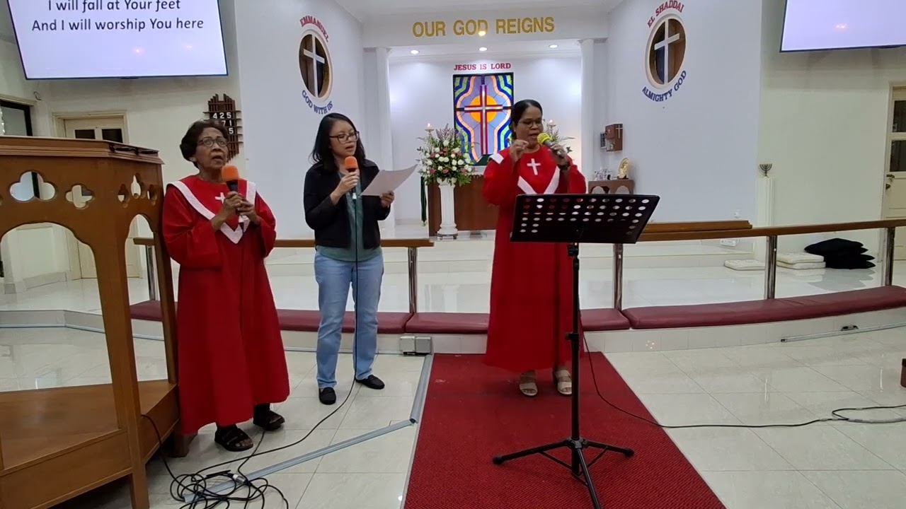 Praise & Thanksgiving during Holy Communion at St Christopher's church, JB on 8.2.25