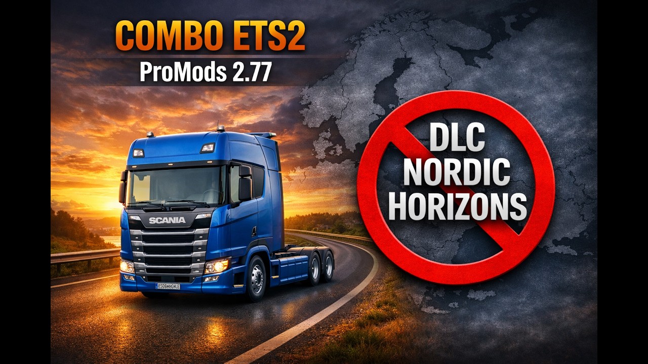 ETS2 v1.57 | EL MEJOR COMBO PROMODS 2.77 🚛 SIN EL DLC NORDIC HORIZONS