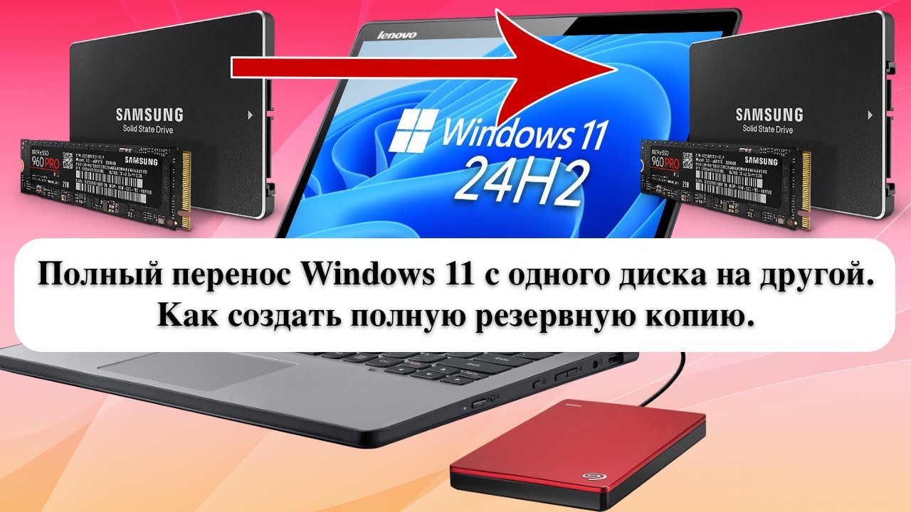 Полный перенос Windows 11 с одного диска на другой. Как создать полную резервную копию.