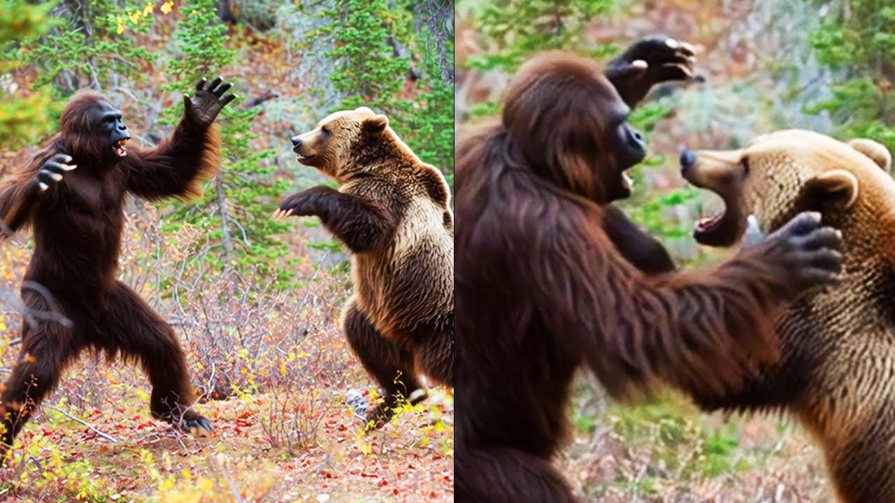 Hunter Witnesses Brutal Grizzly Bear vs Bigfoot in 2025 | BIGFOOT ENCOUNTER