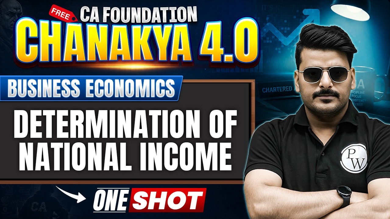 CA Foundation Business Economics | Determination of National Income | By Love Kaushik