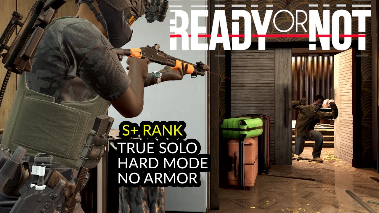 Ides of March - S+ RANK (No Damage) - HARD - True Solo, No Armor, NO M32 Launcher - READY OR NOT