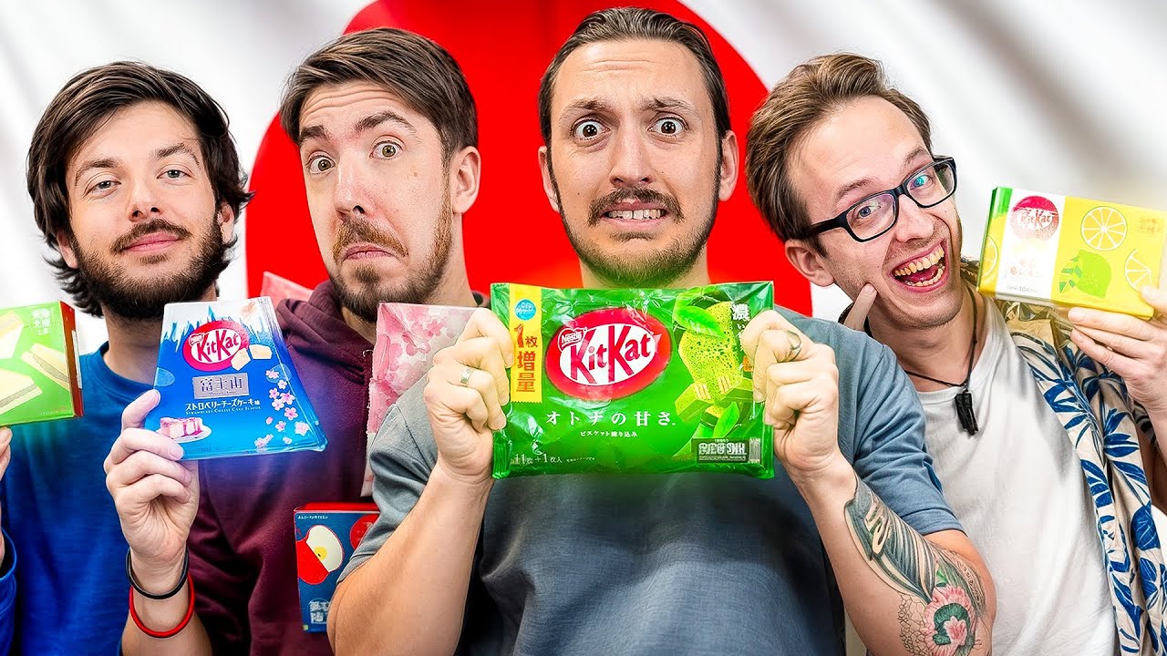 PROVIAMO i KITKAT GIAPPONESI PIÙ ASSURDI con @iNoobChannel e @Leo