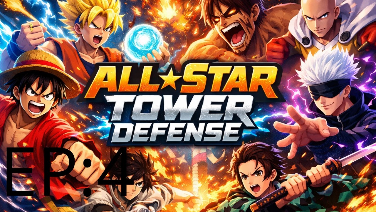 ALL STAR TOWER DEFENSE EP:4 (SOLANDO O MODO INFINITO COM O PERSONAGEN LUFFY TS 4 ESTRELAS +20ONDAS).