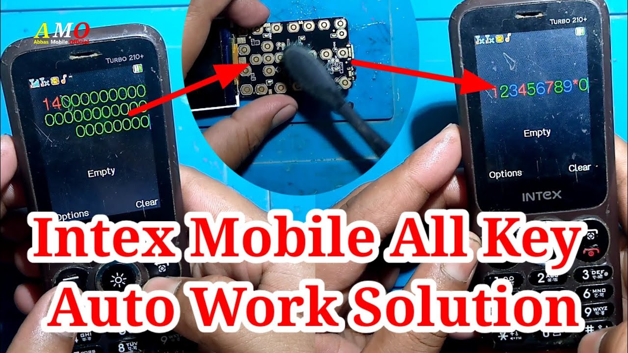 intex turbo 210+ keypad auto work Problem intex mobile all key button automatic working problem
