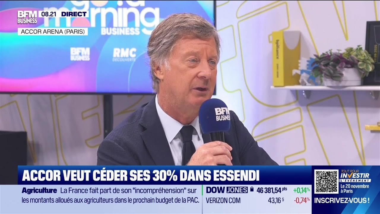 Sébastien Bazin (Accor) : Accor veut céder ses 30% dans Essendi