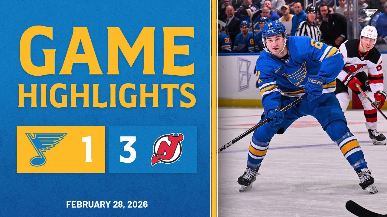 Game Highlights: Devils 3, Blues 1