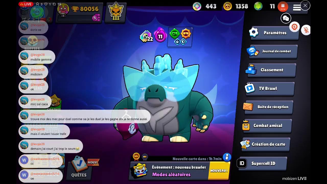 live brawl star avec les abo😀