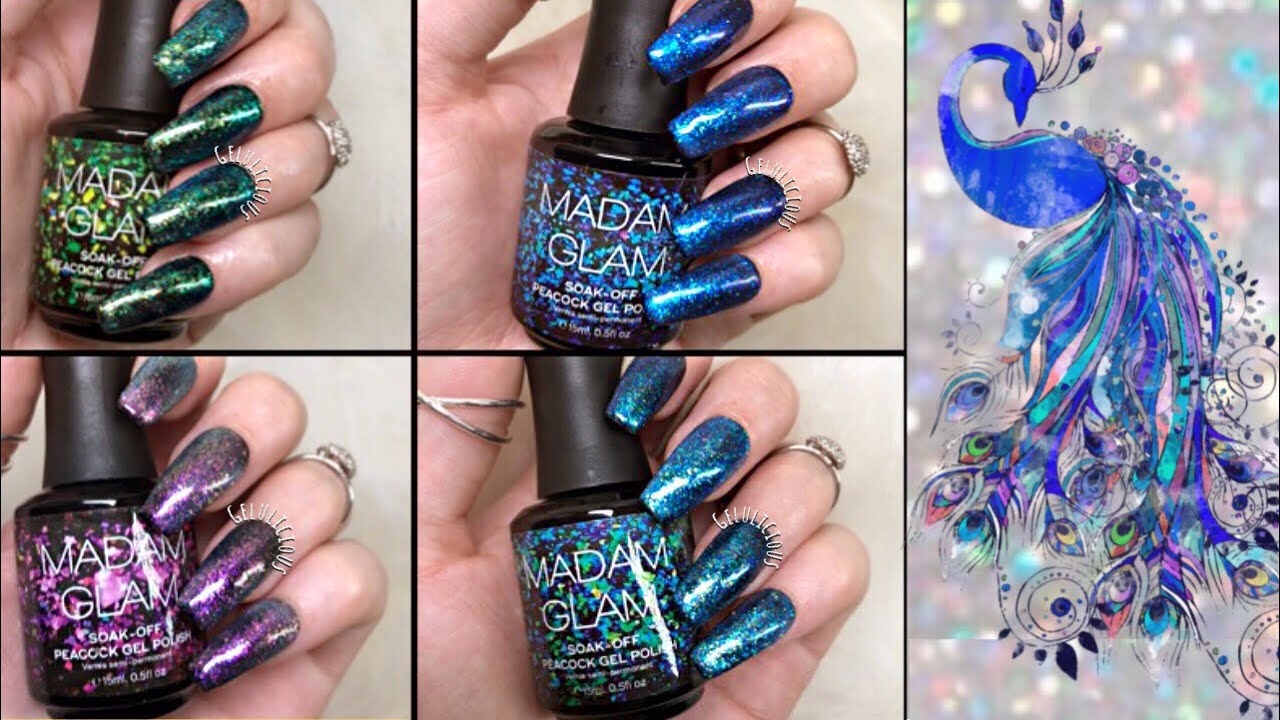 Madam Glam | Peacock Gel Polish Collection | Review & Swatches