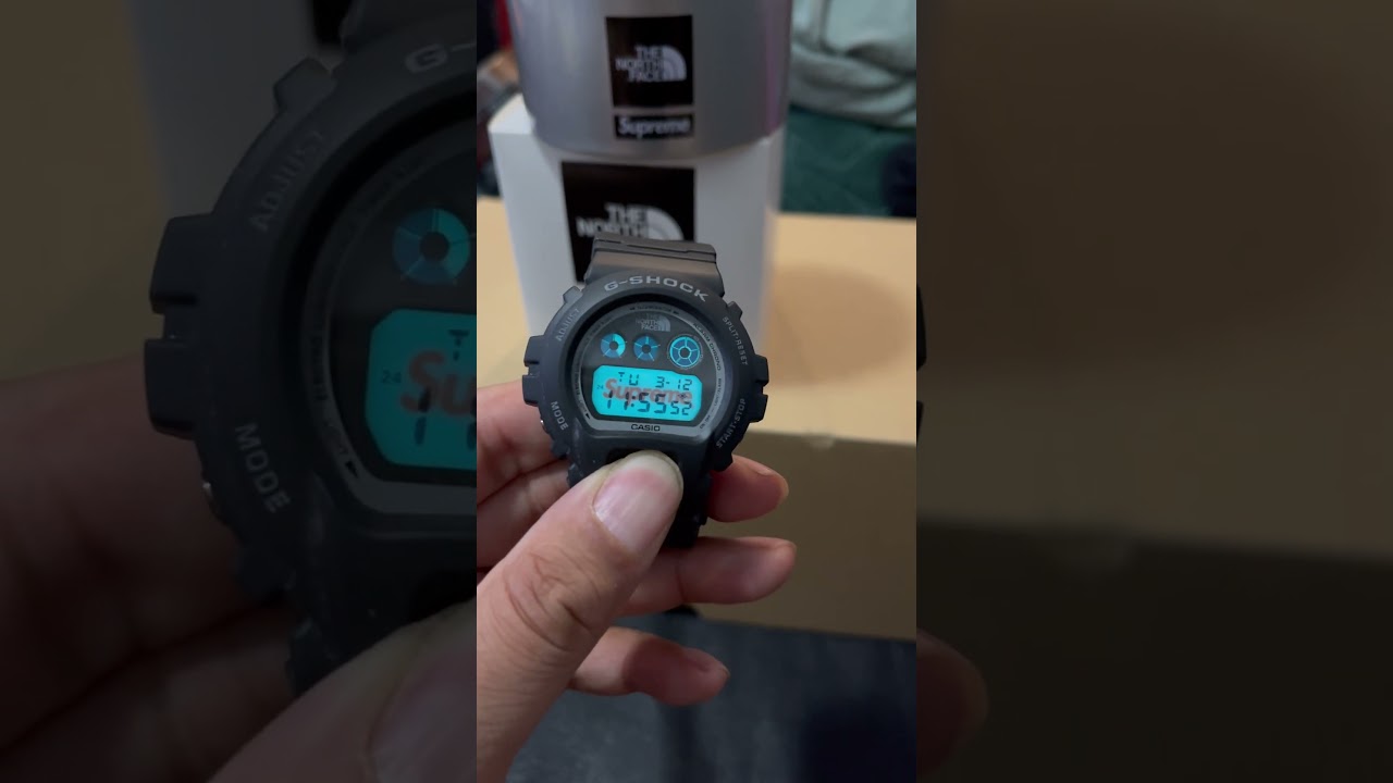 @thesuperppodcast #unboxing 252 @TheNorthFace x @Supreme x @gshockus watch #thesuperppodcast