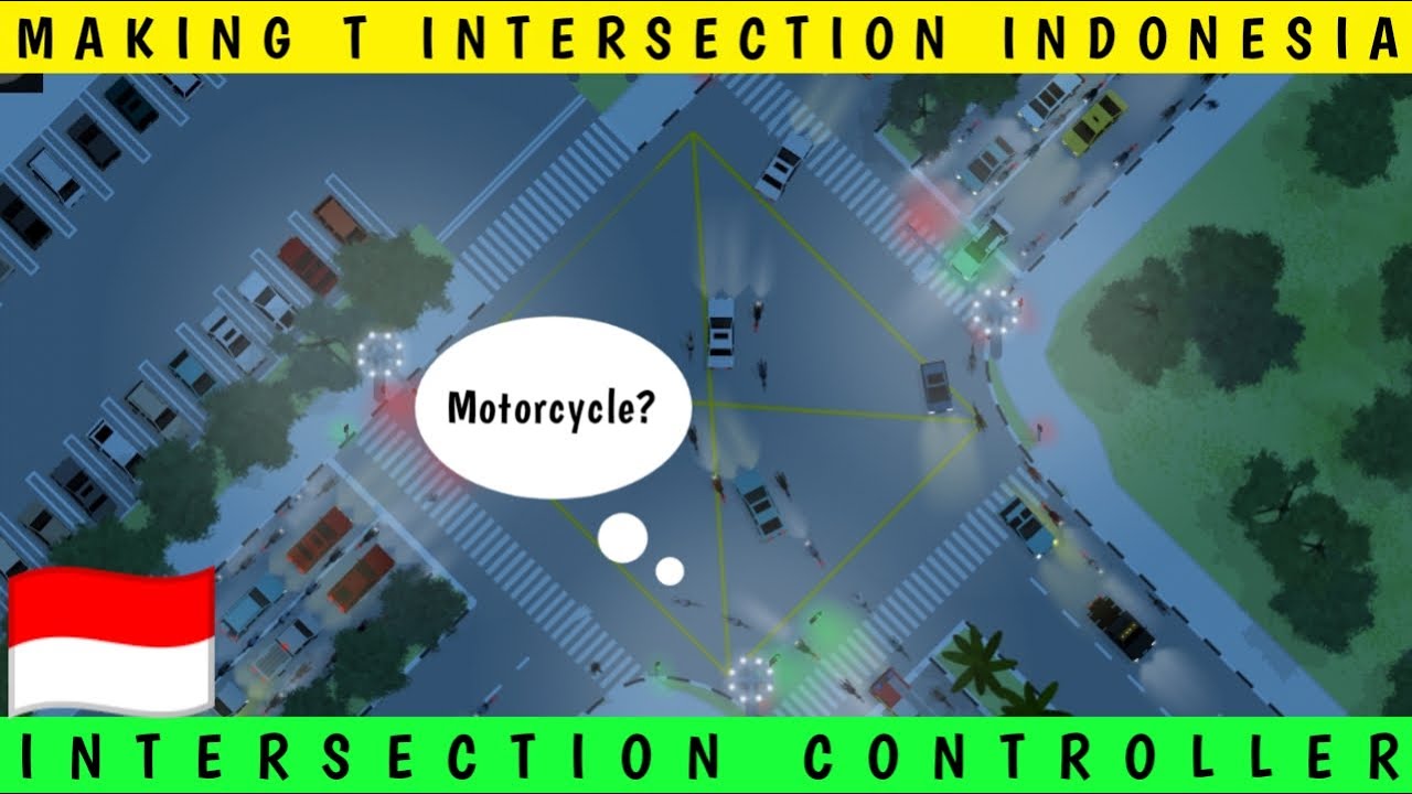 СОЗДАНИЕ РЕАЛИСТИЧНОГО T-ОБРАЗНОГО ПЕРЕКРЕСТКА В ИНДОНЕЗИИ В ИГРЕ INTERSECTION CONTROLLER