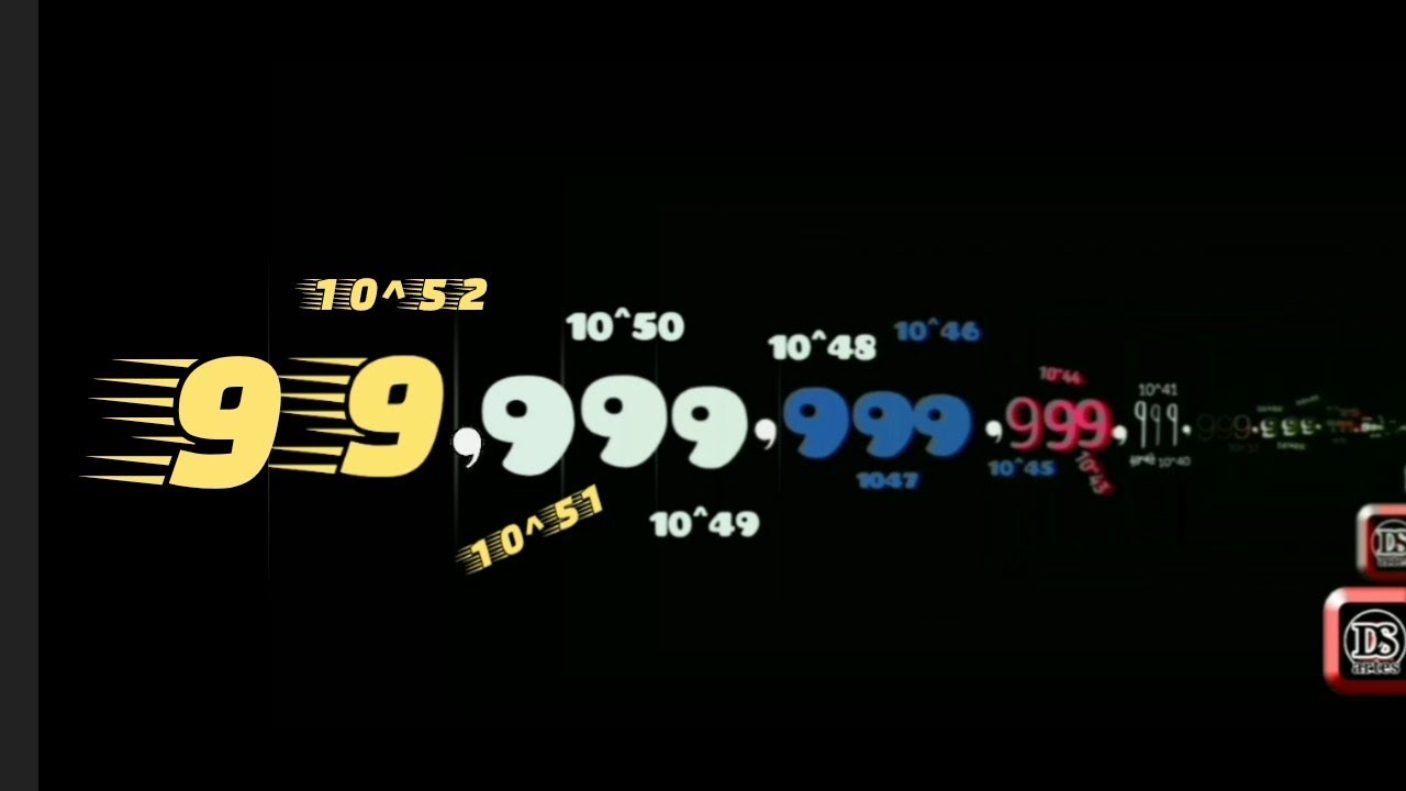 Numbers from 0 to 10^53 One Hundred Sesdecillion