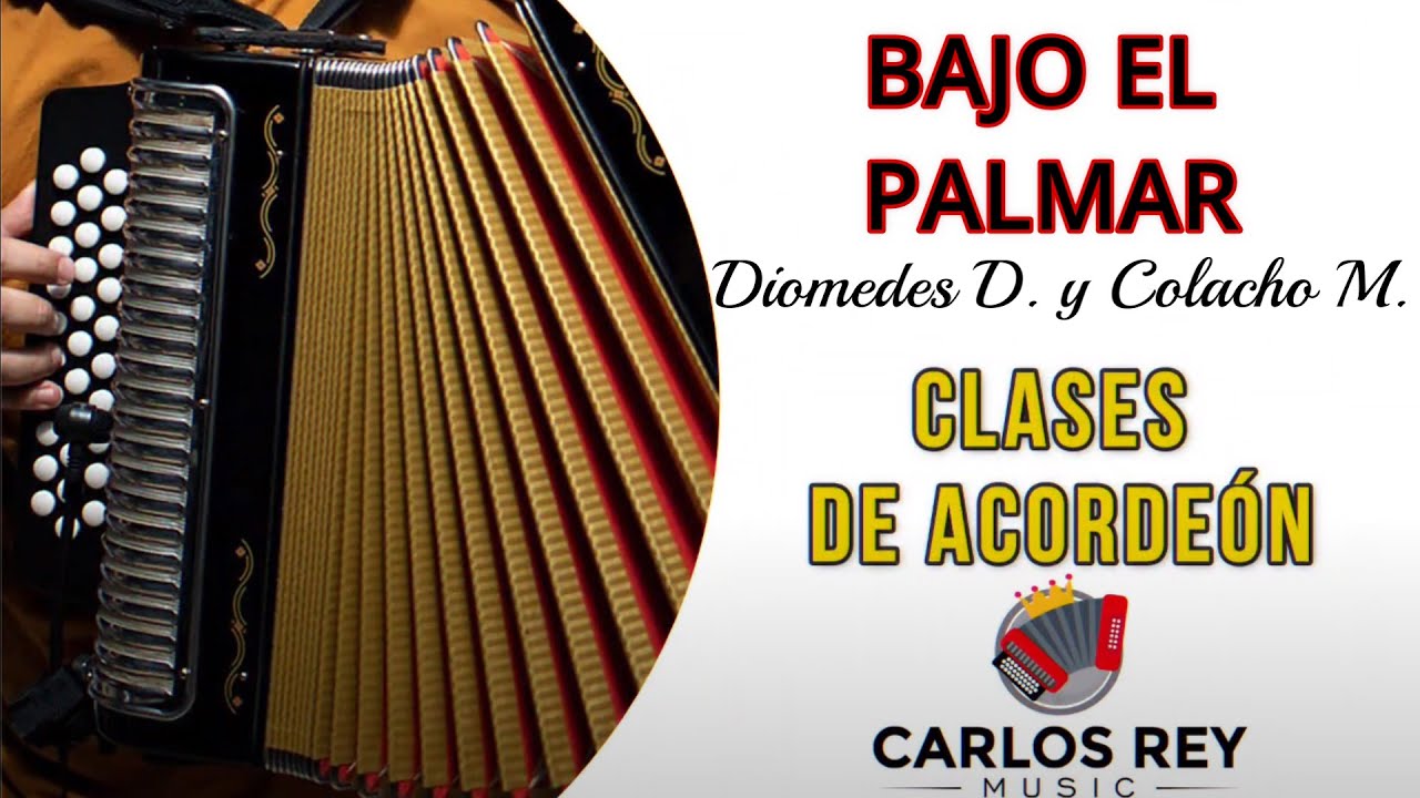 Bajo El Palmar (Diomedes Díaz y Colacho Mendoza) | Tutorial Acordeón | Carlos Rey