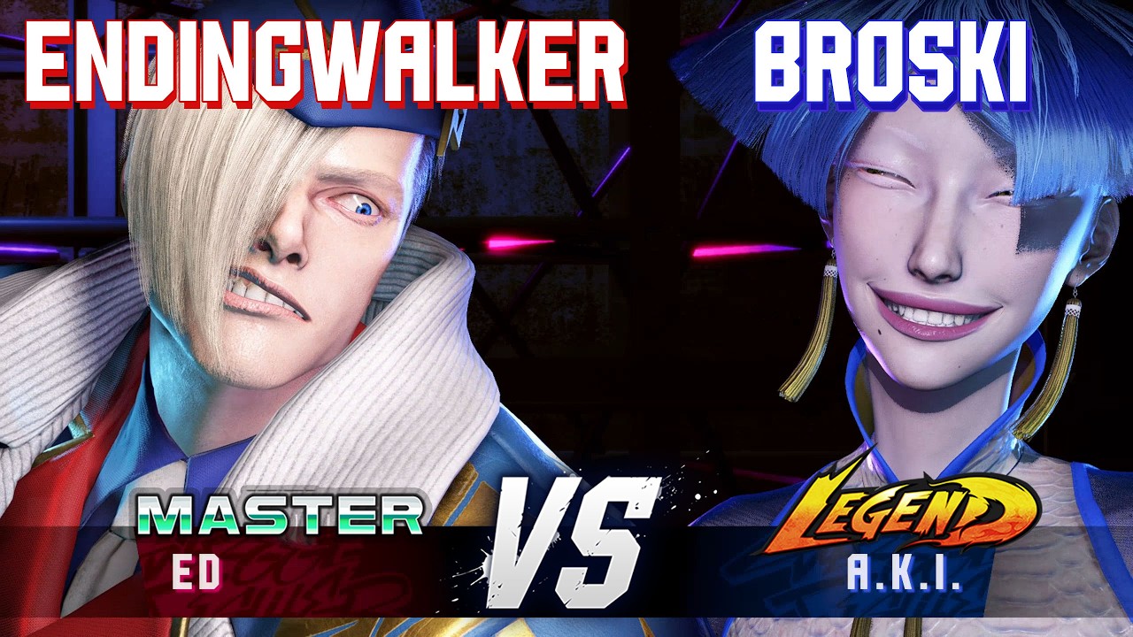 SF6 ▰ ENDINGWALKER (Ed) vs BROSKI (A.K.I.) ▰ High Level Gameplay