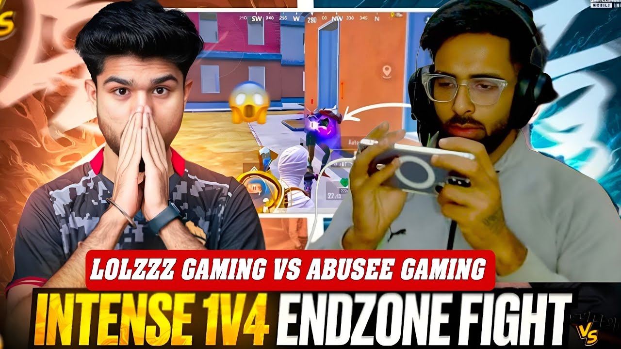 LOLZZZ GAMING VS ABUSEE GAMING FIGHT| LoLzzz Gaming vs Streamer 😱
