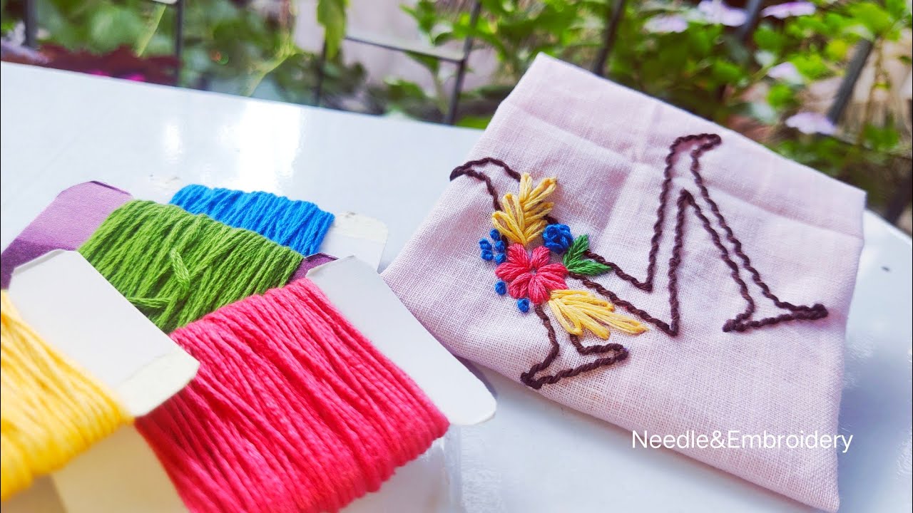 M Word Embroidery stitches//Needle&Embroidery
