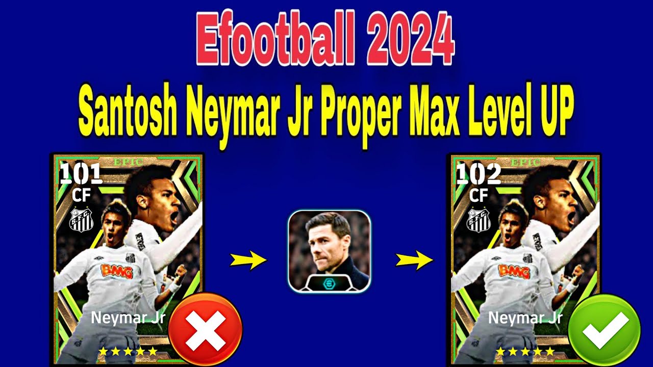 How To Train 102 Rated Santos Neymar In Efootball 2024 | Neymar Max Level Pes 2024