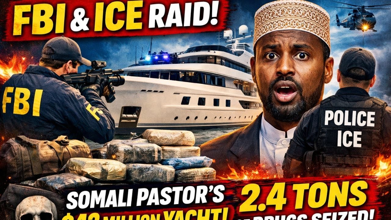 FBI and ICE Raid Somali Pastor’s $43 Million Yacht – 2.4 Tons of Drugs Seized | US Military