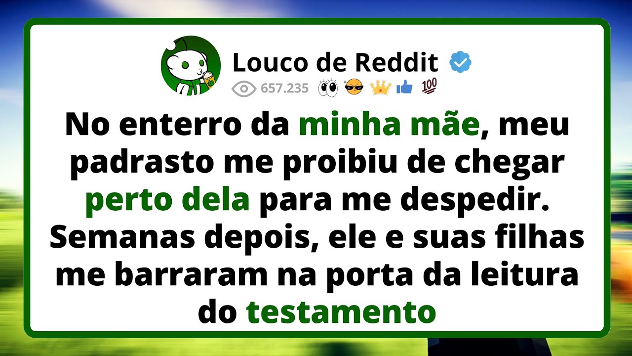 No ENTERRO da minha mãe, meu padrasto me proibiu de chegar perto dela para me despedir...