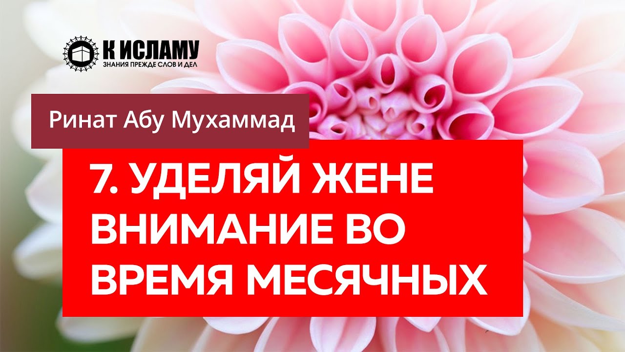 7/40. Уделяй жене особое внимание во время месячных — Ринат Абу Мухаммад