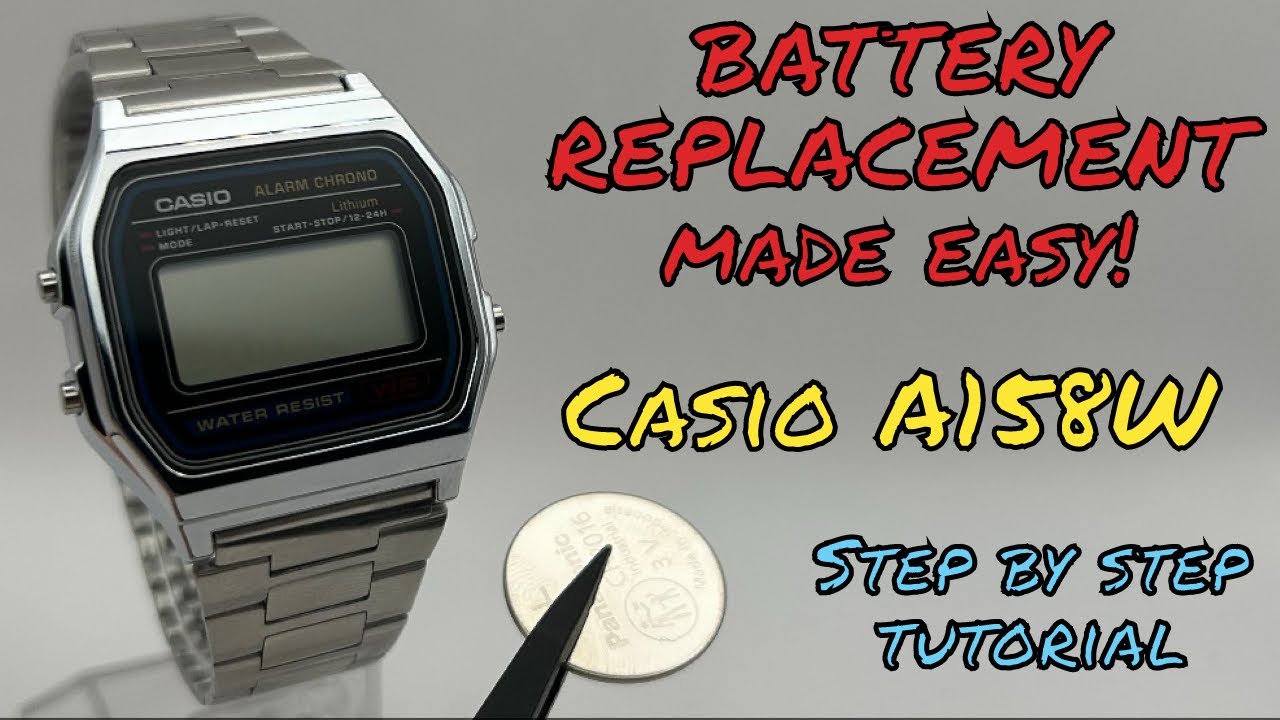 Замена аккумулятора Casio A158W — это просто! Пошаговое руководство