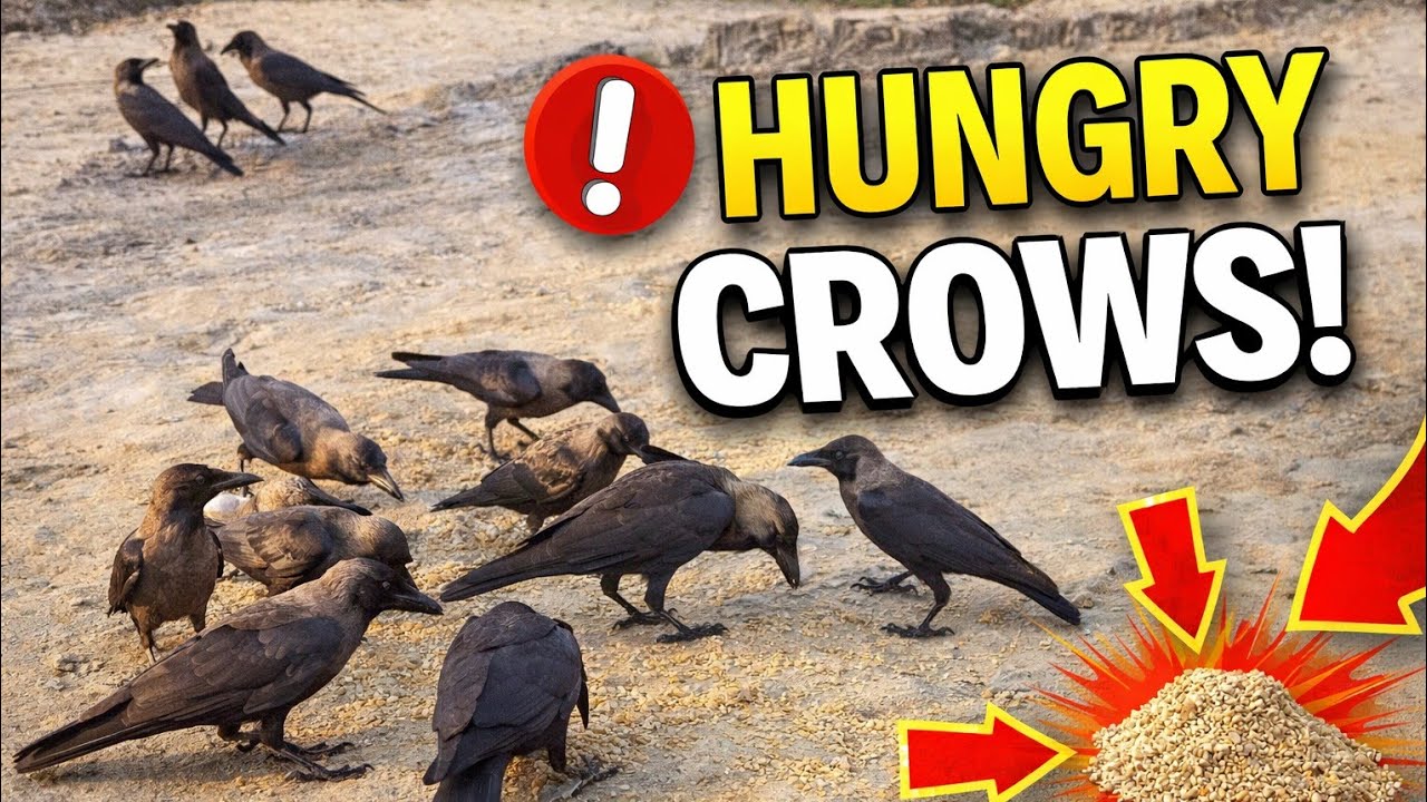 HUNGRY CROWS!  Watch Till End