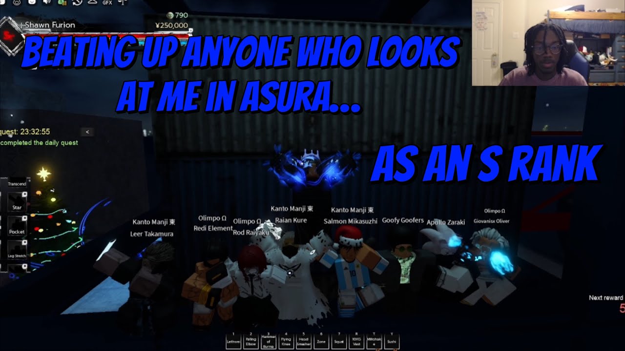 Beating up anyone who looks at me in Asura…. (I’m finally S rank)
