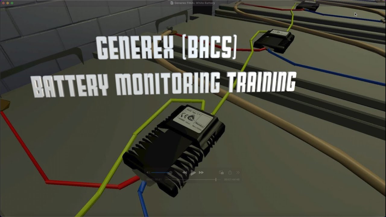 Generex Systems (BACS) Battery Monitoring Virtual Reality Training with 3-Phase UPS Integration