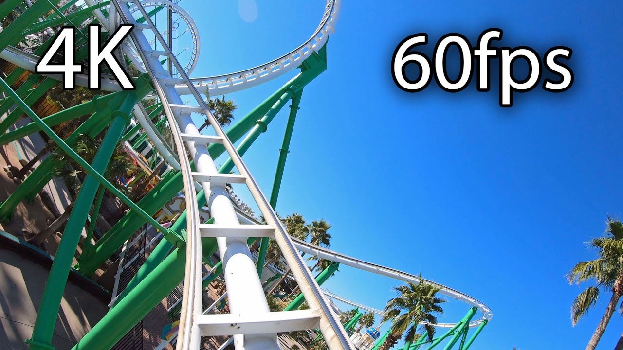 Desert Storm front seat on-ride 4K POV @60fps Castles N' Coasters