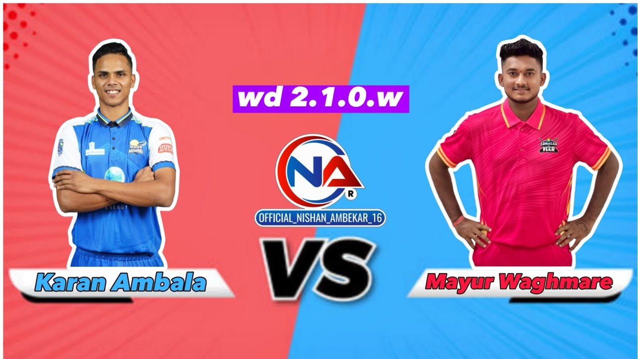 High Voltage Match❤️&zwj;🔥🏏/ Karan Ambala V/s Mayur Waghmare🏏 #officialnishanambekar #tenniscricket