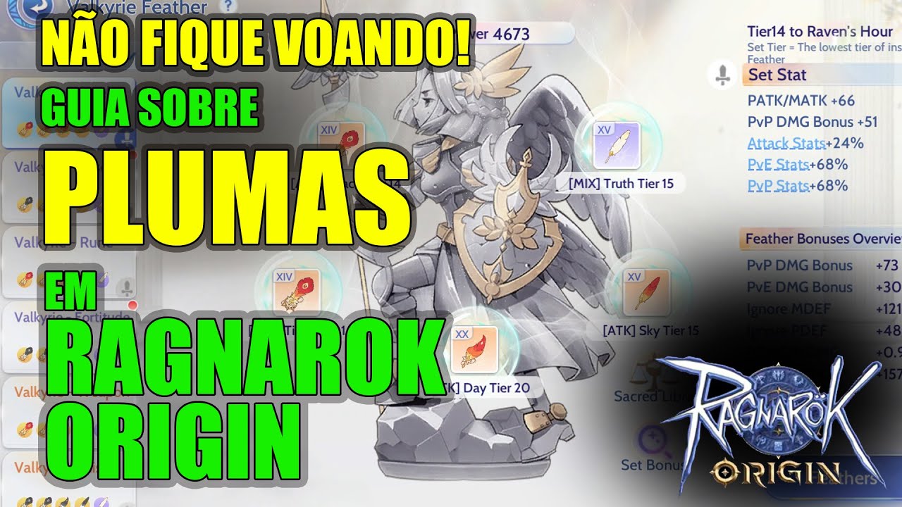 GUIA SOBRE PLUMAS [ PENAS ] | RAGNAROK ORIGIN ROO LNA