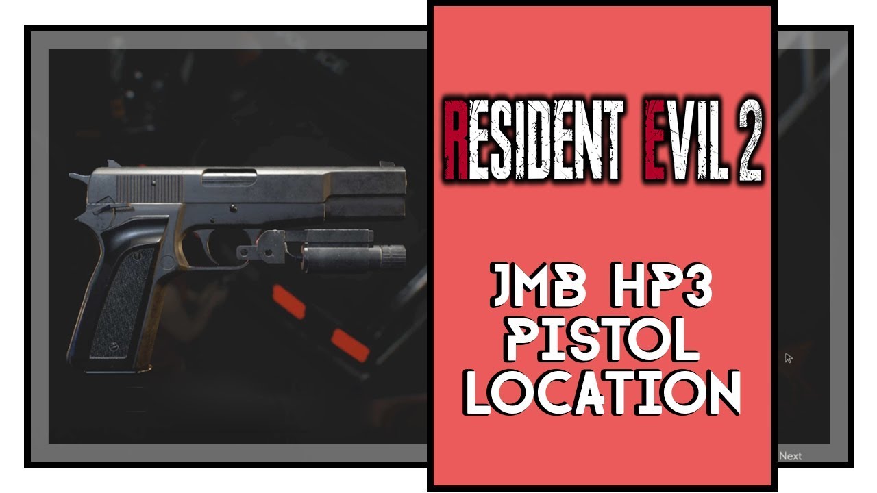 Resident Evil 2 Remake JMB Hp3 Pistol Location (Claire Walkthrough)