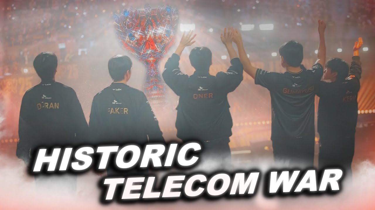 TELECOM WAR WORLD FINALS! T1 vs KT Reaction Worlds 2025