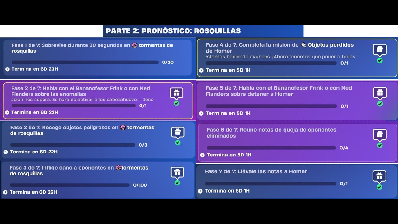 Misión de Historia 2 Pronóstico: Rosquillas de Fortnite Capítulo 6 Temporada 6