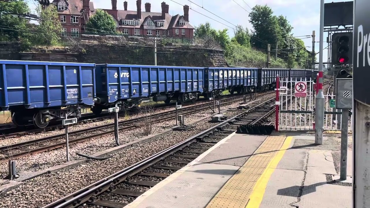 DC Rail Freight class 60055 ( Thomas Bernardo) Leyland B Leyland to Chaddesden Sdgs leaving Preston