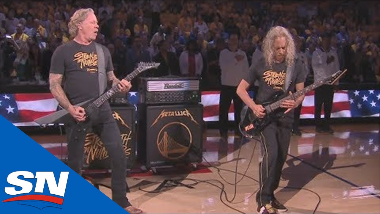Metallica Perform The Star Spangled Banner Before Game 3 of the 2019 NBA Finals
