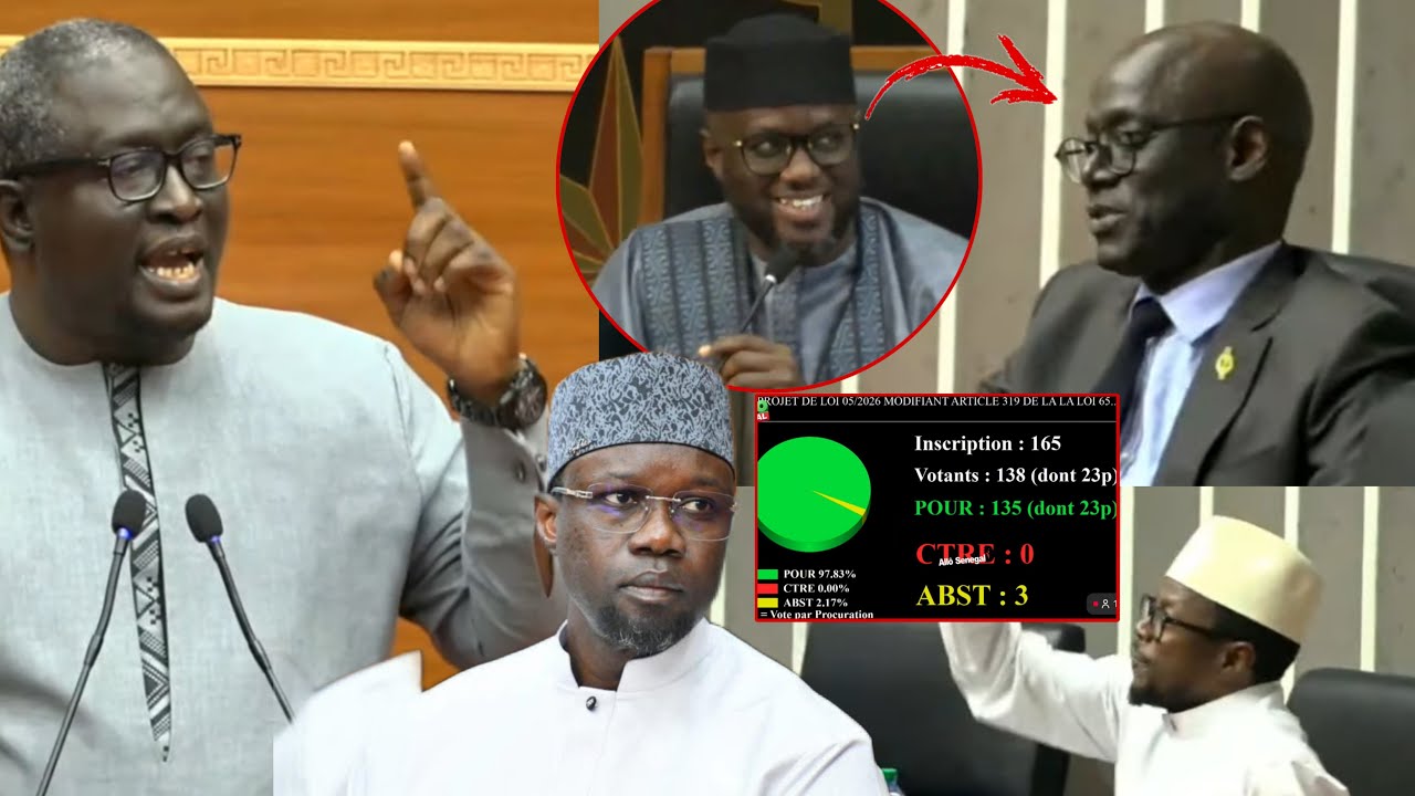 «135 vote la loi, Le nom de Sonko scande..el Malick raille TAS et Abdou Mbow, Ayib daffe recadre 