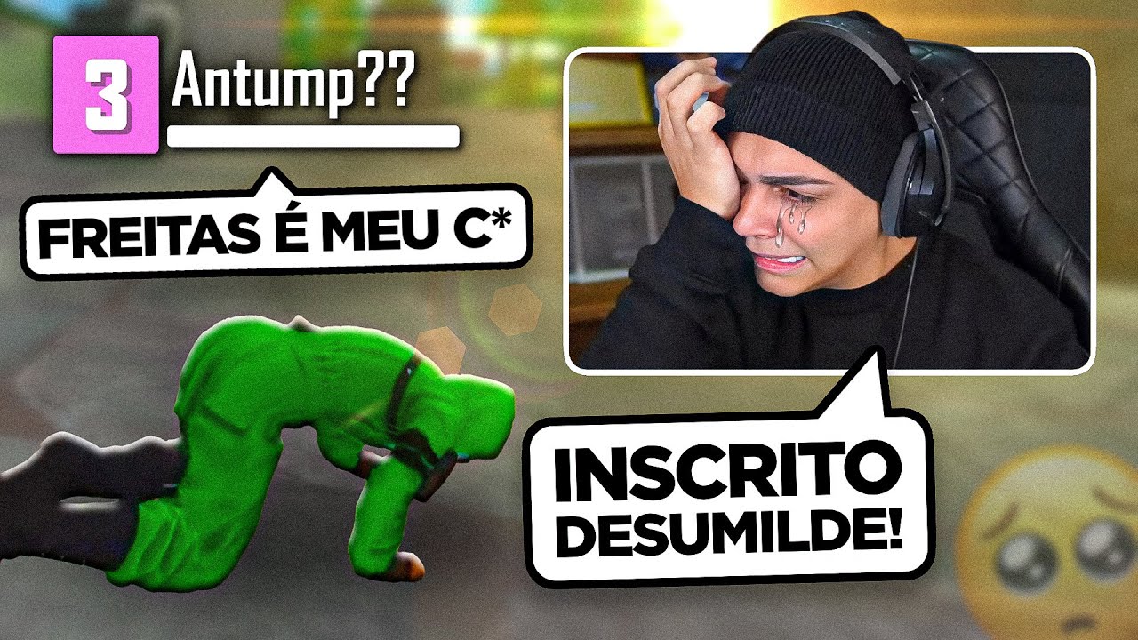 FREITAS chorou AO VIVO após ser XINGADO pelo seu INSCRITO! - free fire