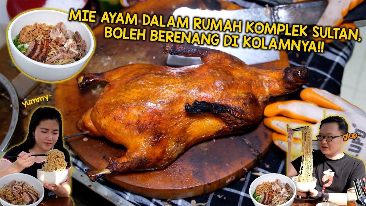 MIE AYAM DALAM RUMAH KOMPLEK SULTAN, BOLEH BERENANG DI KOLAMNYA!