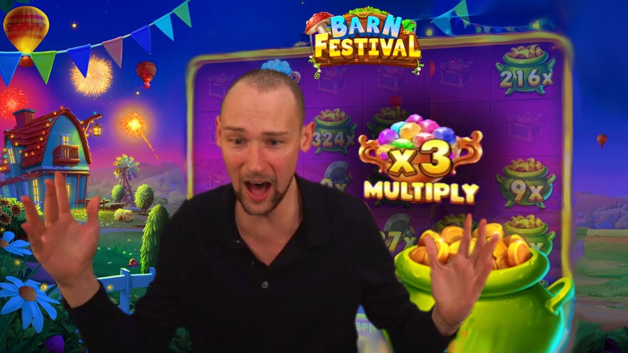 🔥CASINODADDY'S HUGE BIG WIN ON BARN FESTIVAL (Pragmatic Play) SLOT 🔥