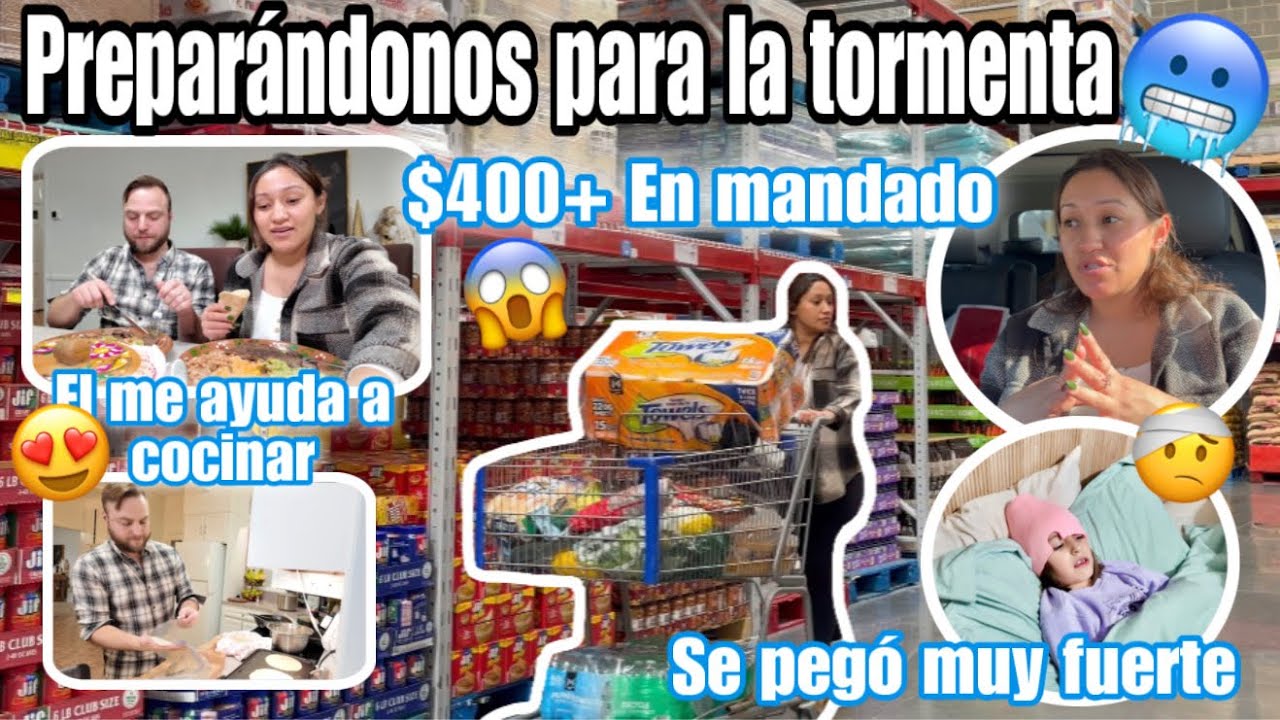 🌨️😰PREPARÁNDONOS PARA LA TORMENTA INVERNAL🥶 +COMPRANDO MANDADO EN SAMS CLUB🛒 +QUITANDO DECORACIÓN🎄🎅🏻