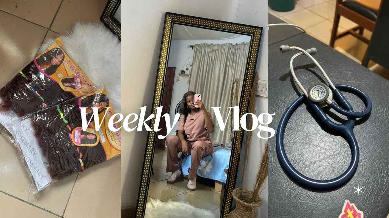 Weekly Vlog #1 | Welcome to My Channel: Making My Hair & Doctor Duties