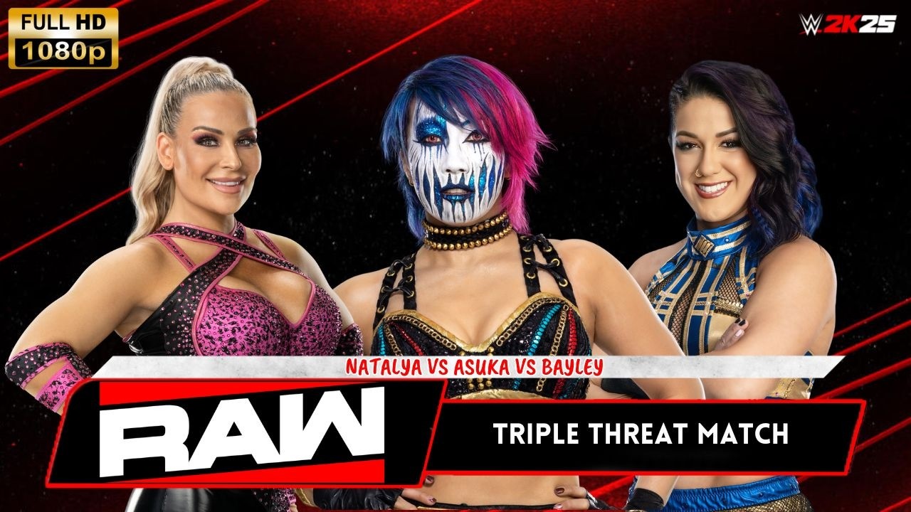 WWE 2K25 | Natalya vs Asuka vs Bayley - Triple Threat Match