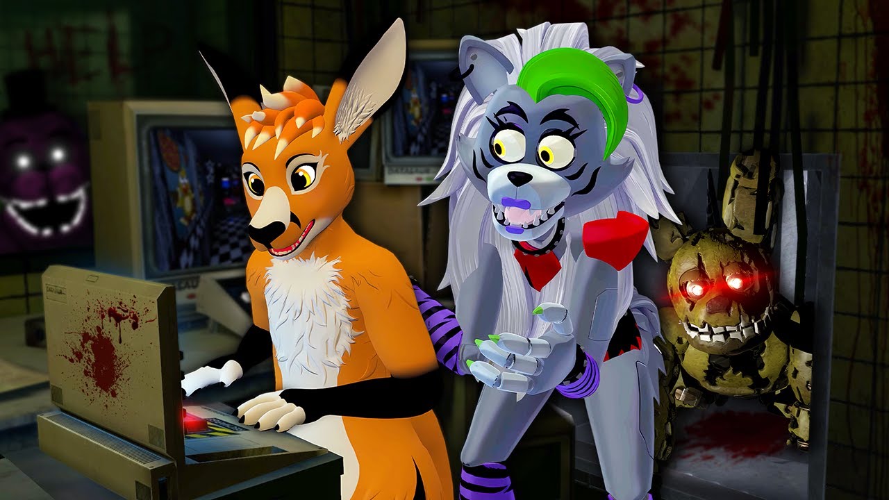 MUSZĘ PRZETRWAĆ CAŁĄ NOC Z ROXY W PIZZERII FNAF 3 | VRCHAT